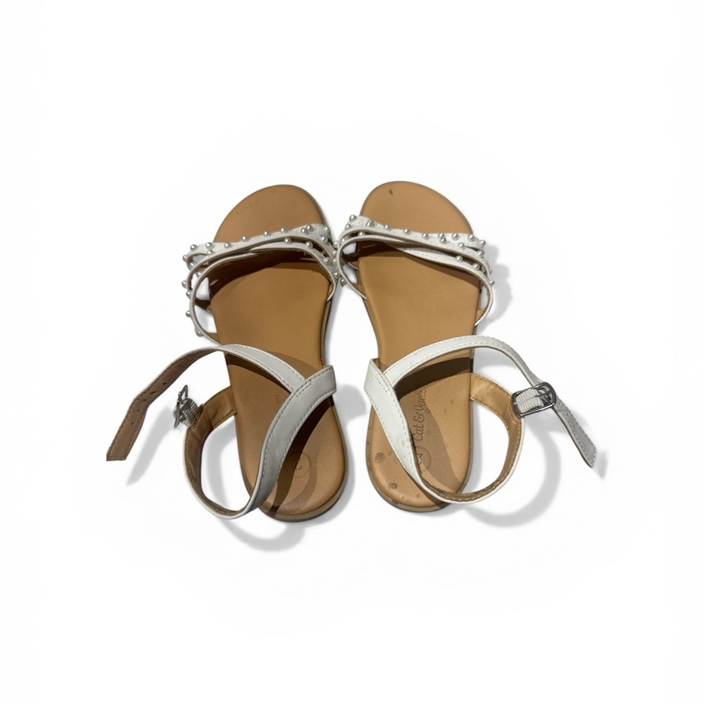 Cat & Jack White and Tan Kids Sandals